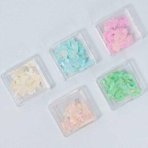 CONFETTI PAPEL NACAR TORNASOL PEQUEÑO NAILS STATION
