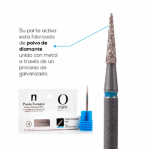 PUNTA EUROPEA CONICA DIAMANTE AZUL ORGANIC