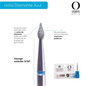 PUNTA EUROPEA GOTA DIAMANTE AZUL ORGANIC